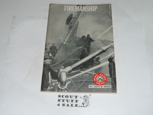 Firemanship Merit Badge Pamphlet, Type 7, Full Picture, 8-69 Printing
