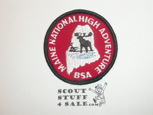 Maine National High Adventure Patch, blk bdr