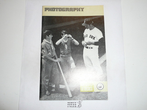 Photography Merit Badge Pamphlet, Type 8, Green Band Cover, 7-77 Printing