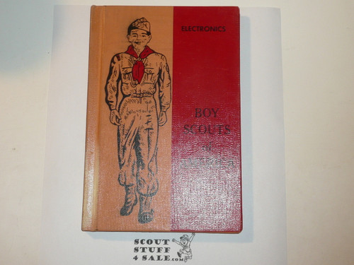 Electronics Library Bound Merit Badge Pamphlet, Type 7, Full Picture, 3-68 Printing