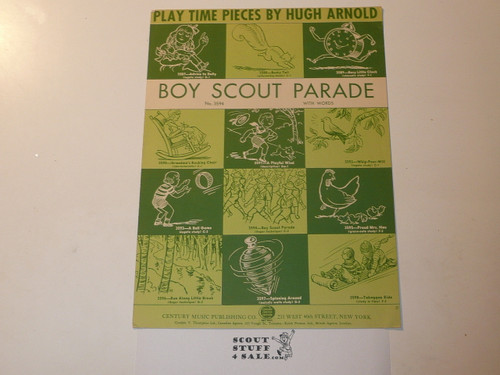 1941 Boy Scouts Parade Sheet Music, by Hugh Arnold
