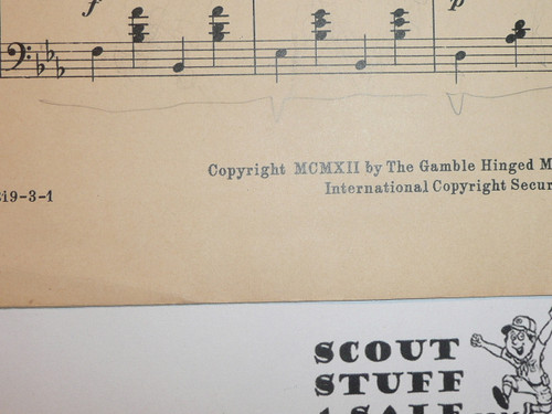 1912 The Boy Scouts Sheet Music, by Wilmot Lemont