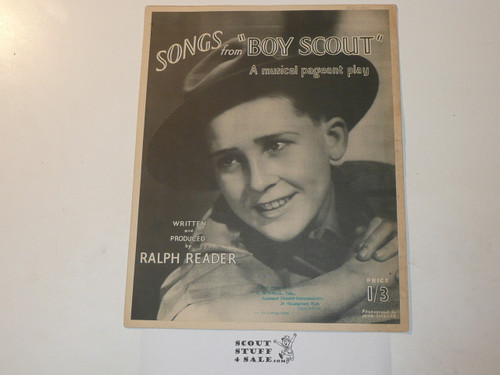 1936 Songs from "Boy Scout" A Musical Pageant Play Sheet Music, by Ralph Reader