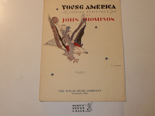 1931 Young America Sheet Music, by John Thompson, Boy Scout