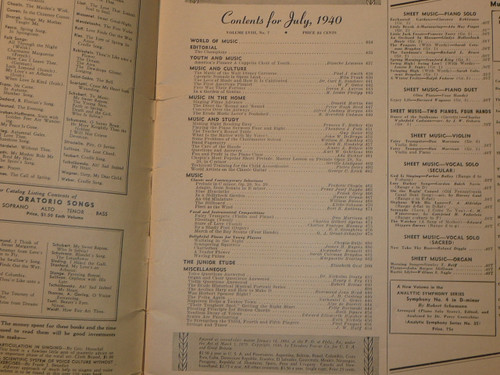 The Etude Music Magazine, July 1940