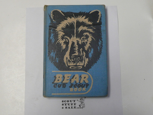 1952 Bear Cub Scout Handbook, 2-52 Printing, RARE Library Hardbound