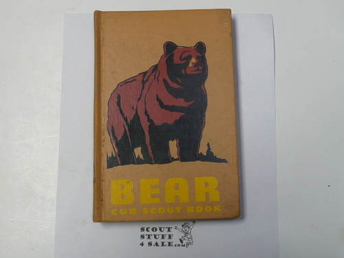 1967 Bear Cub Scout Handbook, 7-67 Printing, RARE Library Hardbound