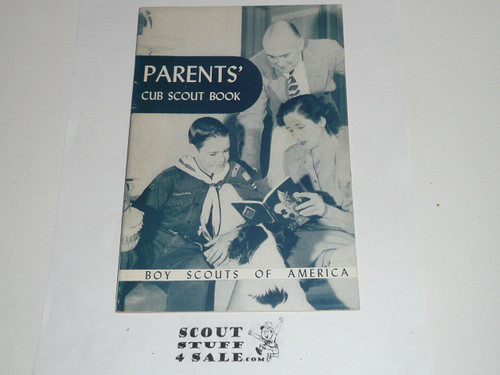 1957 Parent's Cub Scout Book, 10-57 Printing