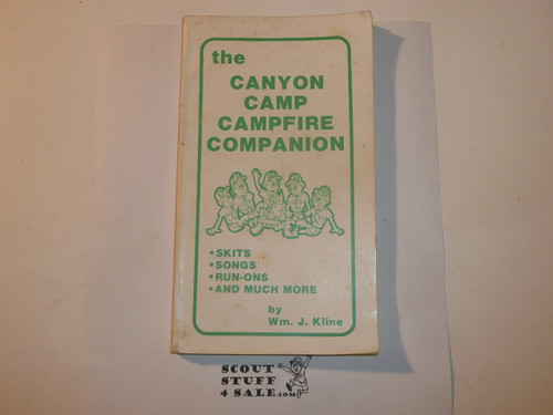 1986 Canyon Camp Campfire Companion Book, 2nd printing, Blackhawk Area Council