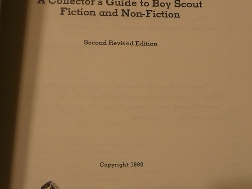Collecting Scout Literature, By Fisk & Bearce, 1990 printing, velo bound