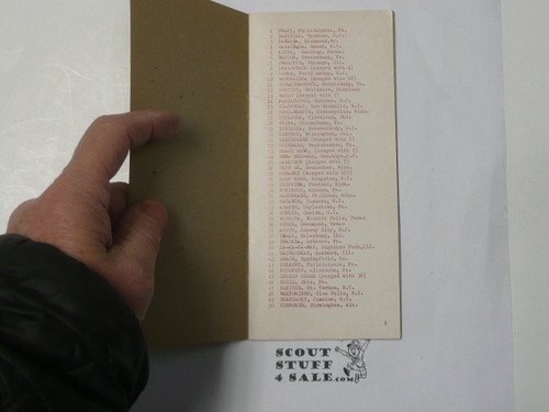 1965 Order of the Arrow Unofficial Lodge Listing, By Joseph Silverstone