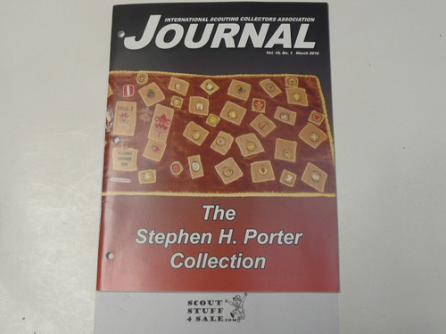 The International Scouting Collectors Association (ISCA) Journal, 2016 March, Vol 16 #1