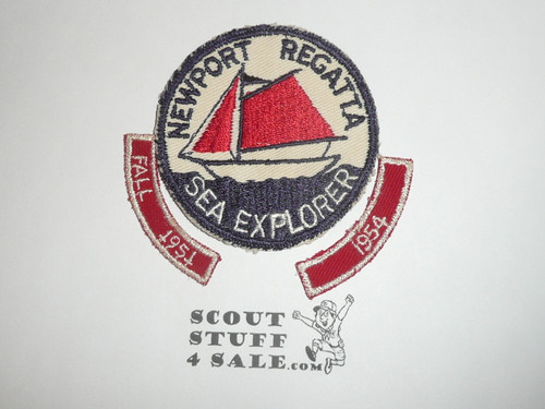 Early 1950's Region Twelve (12) Sea Explorer Regatta Patch with Fall 1951 and 1954 Segments, Newport Beach California