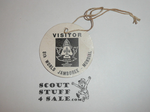 1955 World Jamboree Visitor Identification Tag - Boy Scout