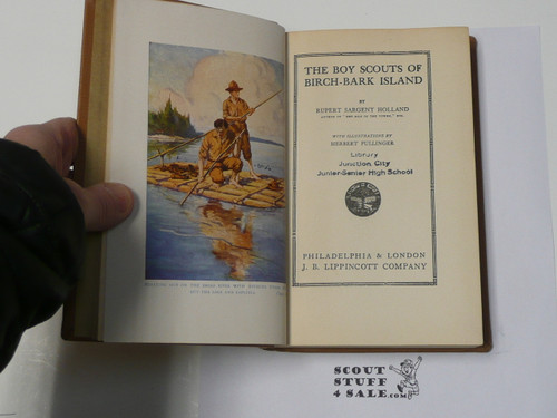 The Boy Scouts of Birch-Bark Island, By Rupert Sargent Holland, 1911 First Edition, Hardbound, Boy Scout Story Book