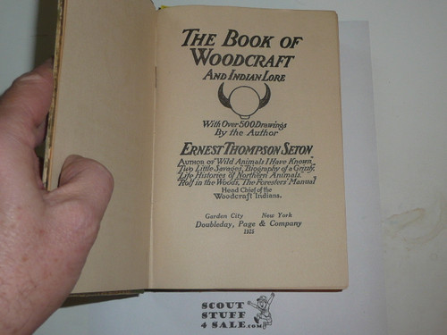THE LIBRARY OF PIONEERING AND WOODCRAFT By Ernest T. Seton, 1925, 6 Vol. Set Books BUT only vol 6 here, The Book of Woodcraft and Indian Lore
