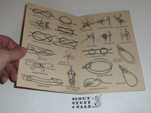 Know Your Knots visual card with 39 knots, 9-53 Printing