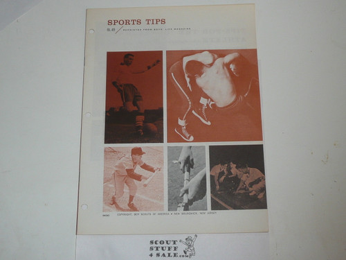 Sports Tips Boys' Life Reprint #BL-49, 1960's Printing