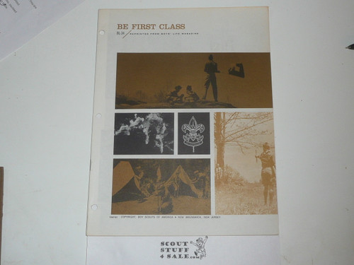 Be First Class Scout Boys' Life Reprint #BL-34, 1960's Printing