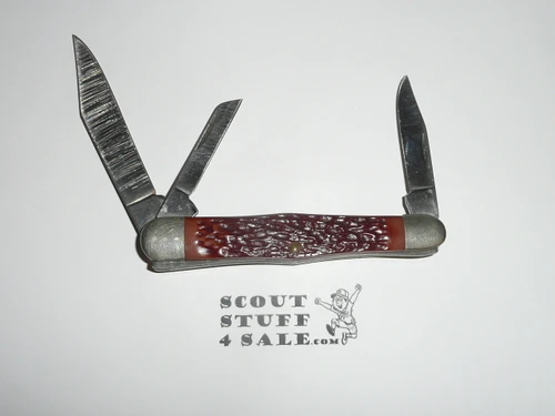 Boy Scout Knife, Camillus Manufacturer, Whittler's Knife, Like new but main blade shows sharpening scratches KN1