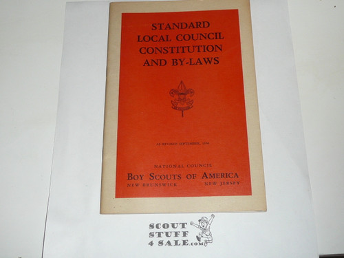 1956 Standard Local Council Constitution and Bylaws, 9-56 Printing
