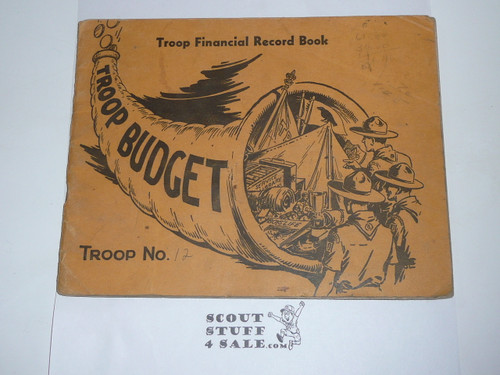 Troop Financial Record Book, 1939, used
