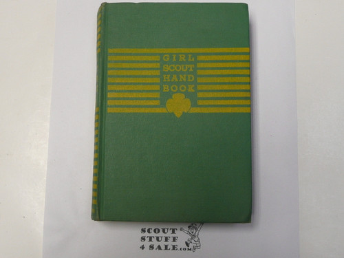 1941 Official Girl Scout Handbook, hardbound, 4-41 Printing, 2nd printing, lite use