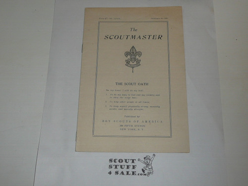 The Scoutmaster Pamphlet, 2-22 Printing
