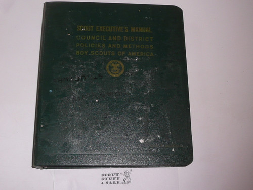 Scout Executive's Manual Notebook, 7-63 printing, Full of great information