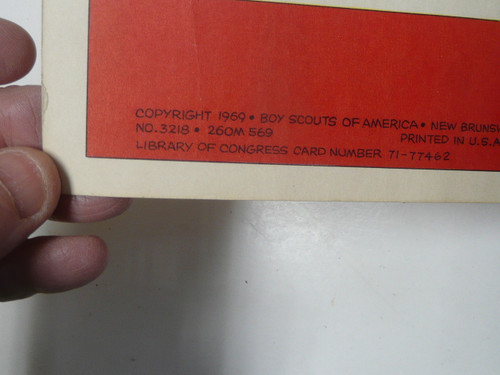 1969 Scout How Book, Boy Scout, 5-69  First Printing