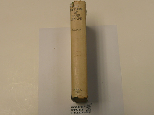 Copy of The Mystery at Camp Lenape, By Carl Saxon, 1940 Printing, Hardbound with Dust Jacket, Boy Scout Story Book #2