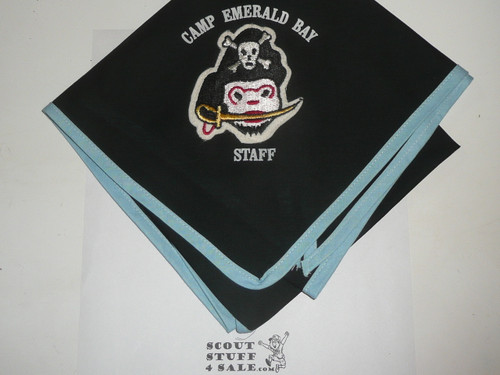 1979 Camp Emerald Bay STAFF Neckerchief, Lt. Blue Piping