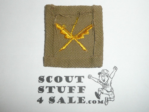 Scribe Patch - 1926 - 1942 - Tan Cloth (SC1), lite use