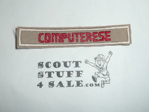 Interpreter Strip - Computerese, tan twill