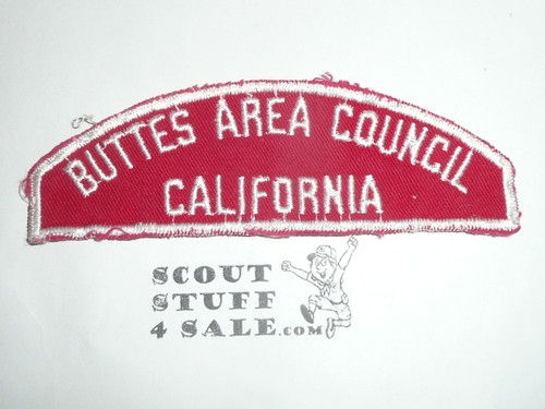 Buttes Area Council Red/White Council Strip, lite use - Boy Scout