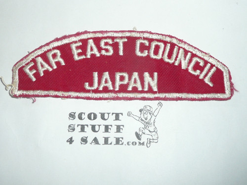 Far East Council JAPAN Red/White Council Strip, lite use