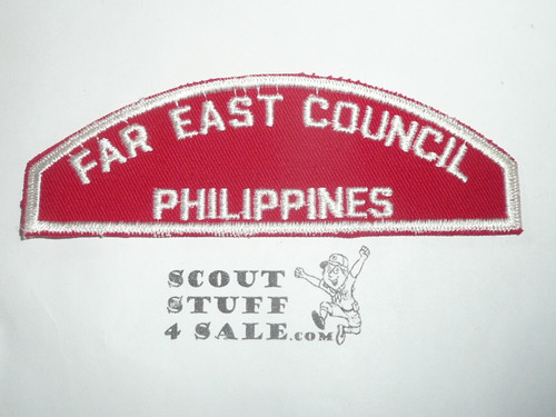 Far East Council PHILIPPINES Red/White Council Strip