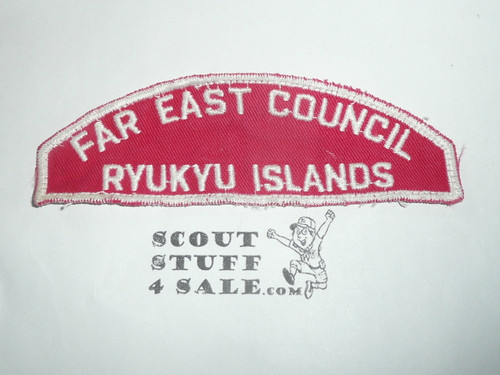 Far East Council Ryukyu Islands Red/White Council Strip