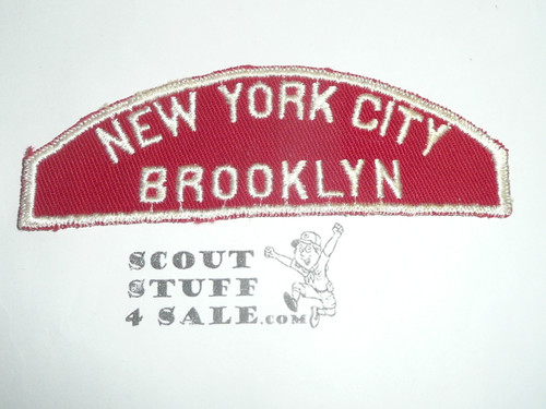 New York City Brooklyn Council Red/White Council Strip, lite use