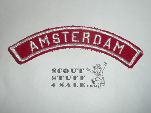 AMSTERDAM Red and White Community Strip