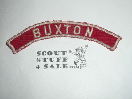 BUXTON Red and White Community Strip, sewn