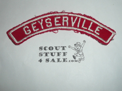 GEYSERVILLE Red and White Community Strip, California