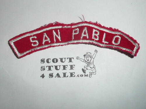 SAN PABLO Red and White Community Strip, sewn
