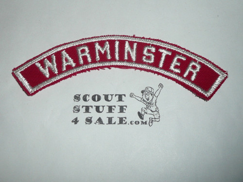 WARMINSTER Red and White Community Strip