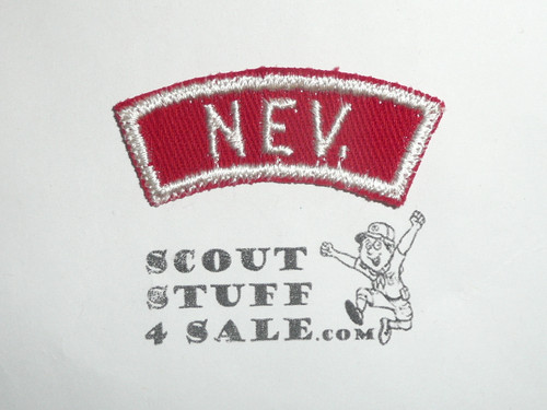 NEV. Red and White State Strip