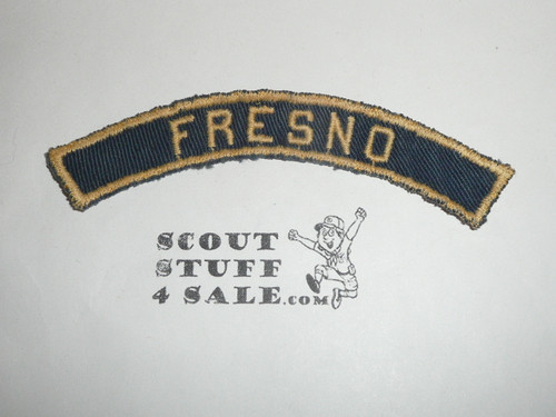 FRESNO Blue and Gold Cub Scout community strip, sewn