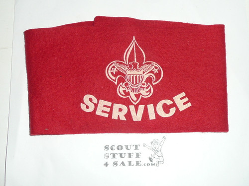 Felt Boy Scout Service Armband - wrap style, RARE