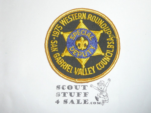 1975 Western Round-up Special Deputy Patch, San Gabriel Valley Council Patch