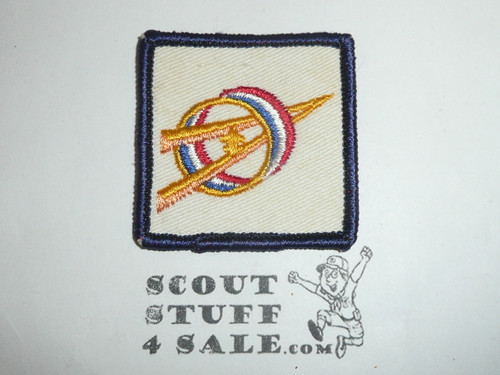 Sea Explorer Scout Pocket Emblem Twill Patch, blue bdr with universal emblem, Obscure