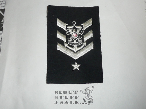 Sea Scout Position Patch, Boatswain on Blue Felt